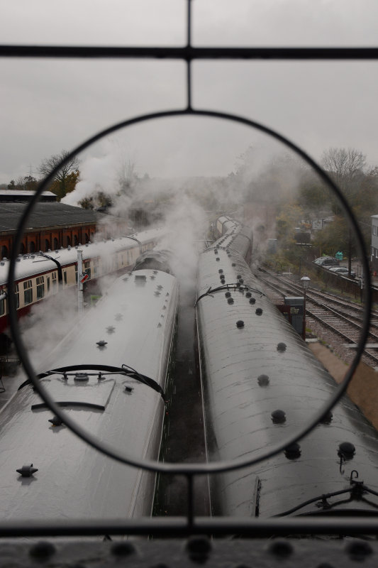 From the foot bridge over Sheffield Park Station