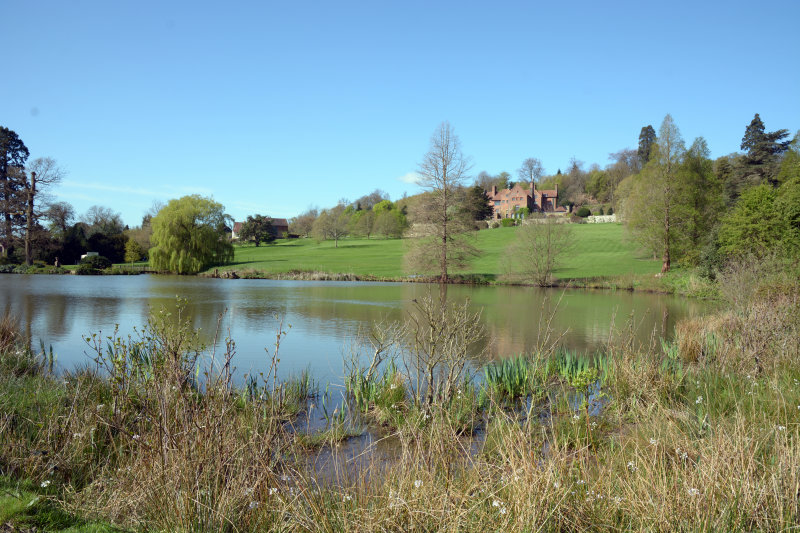 The lake at Chartwell House Westerham Kent