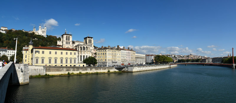 Avignon to Lyon, by the river Rhone, France
