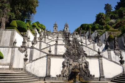 Staircase of the Five Senses leading to the church of Bom Jesus