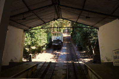 Water driven Funicular Railway takes 3mins to the top