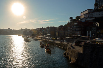 Evening sun Porto Portugal