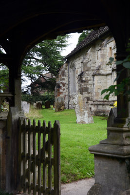 St Bartholomew's churchyard gate Leigh Surrey
