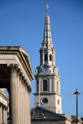 St Martins-in-the-Fields spire London