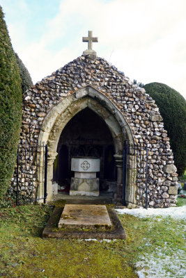 St Mary the Virgin old Church Font Headley Surrey