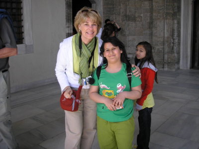 The children are so friendly--they want to practice their English