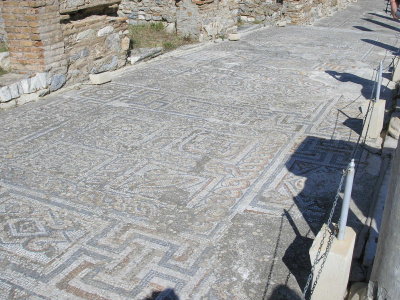 Ancient mosaic flooring