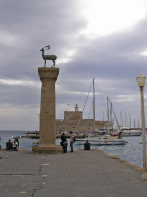This is where the Colossus of Rhodes is said to have stood...