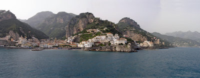 Amalfi and Positano on the southern Italian coast