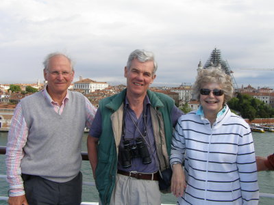 Alan, Tony and Felicity, new friends from England
