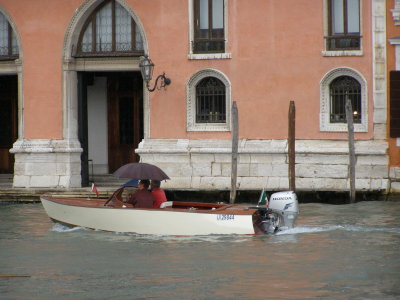 Driving boats in the rain
