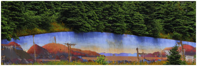 panoramic wall painting