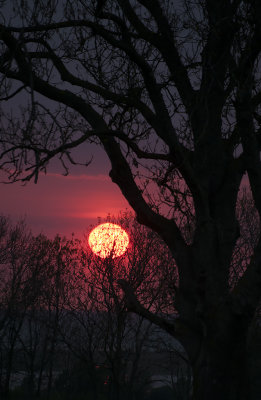 Solnedgng ver Vsterstadsviken.