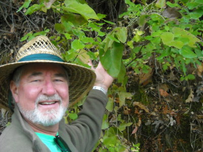 Mike displaying a leaf at Quarry.jpg