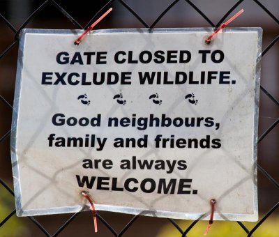 Selective Welcome Sign