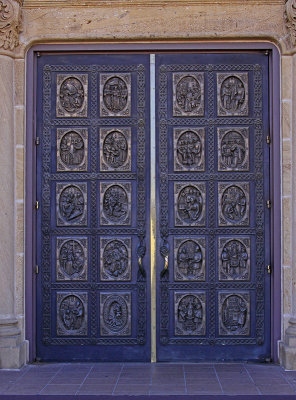 FRONT DOOR OF CATHEDRAL