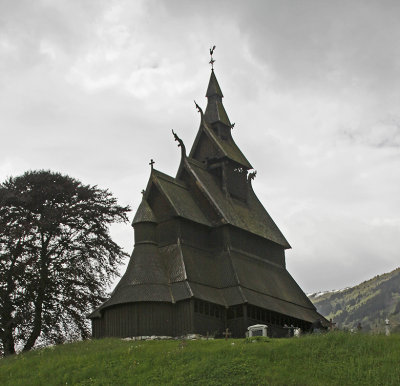 HISTORIC STAVE CHURCH: CIRCA 1140 AD
