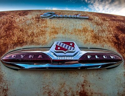 '51 Buick Special with Dynaflow Transmission trunk emblem