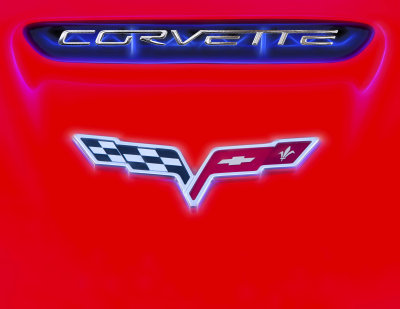 2011 Corvette Hood Abstract
