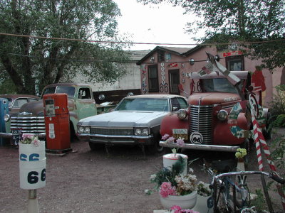 Kaffeestop in Seligman, der Geburts-Sttte von Route 66