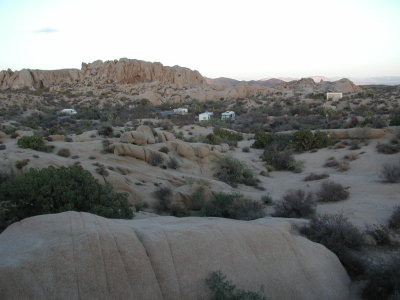 Abends auf dem Zeltplatz im Joshua Tree Nationalpark