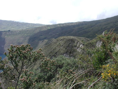 Wanderung am Kraterrand der Lagune Cuicocha