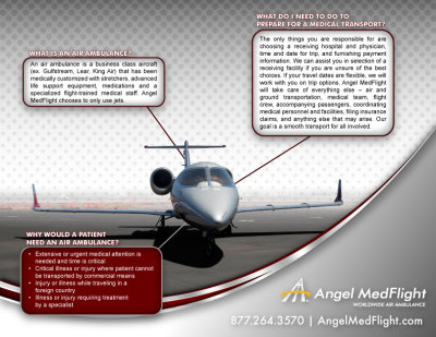 Angel MedFlight Infographic About Air Ambulances
