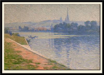 Rouen et l'Ile Lacroix, vus du cours-la-Reine, 1891-1895