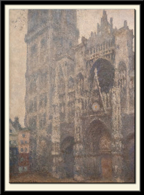 Portail de la Cathrdale de Rouen, temp gris,1894