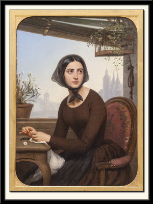 Rigolette cherchant a se distraire pendant labsence de Germain, 1844