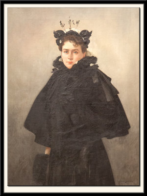 Portrait d'une lgante, vers 1896