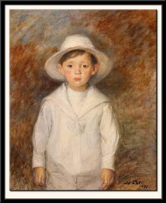 Jean, le jeune fils du peintre Helleu a l'age de quatre ans, 1892