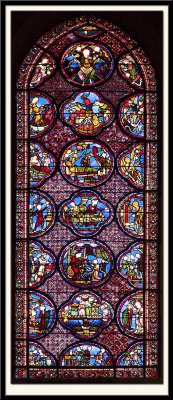 Medieval Stained Glass Window