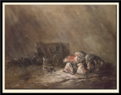 La Diligence sous l'orage, 1856
