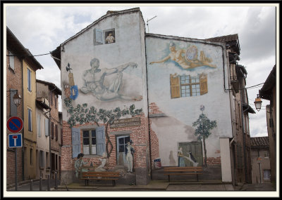 A mural depicting the French Revolution