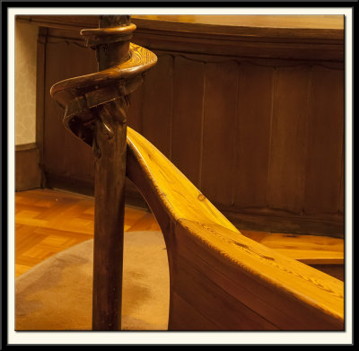 The Sweep of the Bannister to the Newel Post