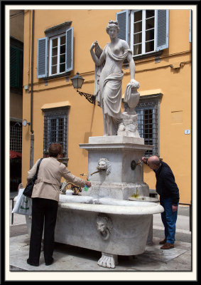 A Lovely Fountain that is Used