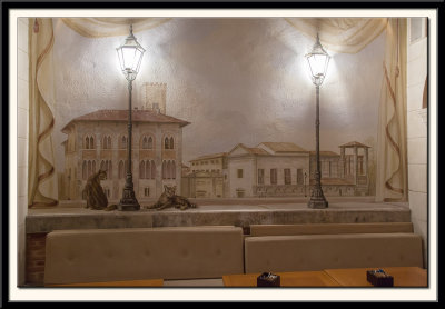 Lovely Mural in the Hotel Dining Room