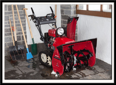 A caf's snow-clearing equipment