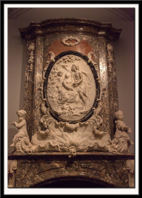 Mantelpiece with relief of Paris and Oenone, 1739