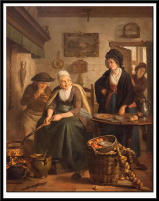 Woman Baking Pancakes, 1790-1810