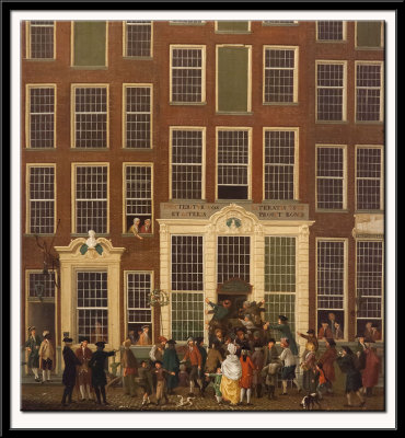 The Bookshop and Lottery Agency of Jan de Groot in the Kalverstraat in Amsterdam, 1779