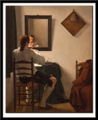 A Writer Trimming his Pen, 1784