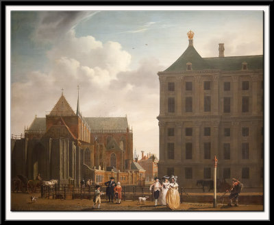 The Nieuwe Kerk and the Town Hall on the Dam in Amsterdam, 1780-1790