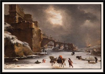 City Walls in Winter,1650-1670