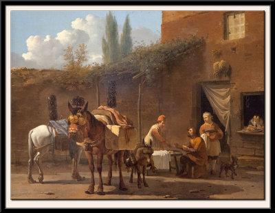 Muleteers at an Inn, 1658-1660