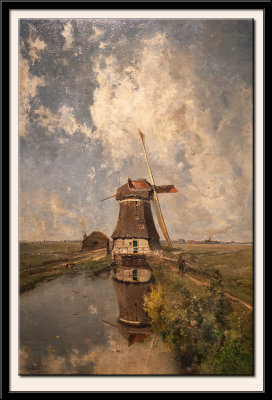 A Windmill on a Polder Waterway, known as In the Month of July, 1889