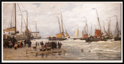 Fishing Pinks in Breaking Waves, 1875-1885