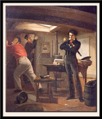 Jan van Speljk debating whether to set fire to the Gunpowder, 1834