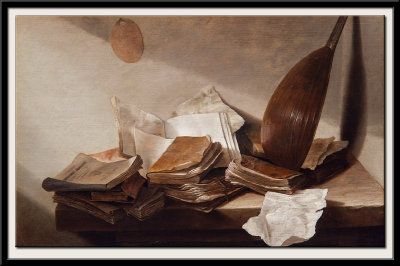 Still Life with Books, c 1625-1630